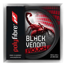 Cordages De Tennis Polyfibre Black Venom Rough 12,2m schwarz